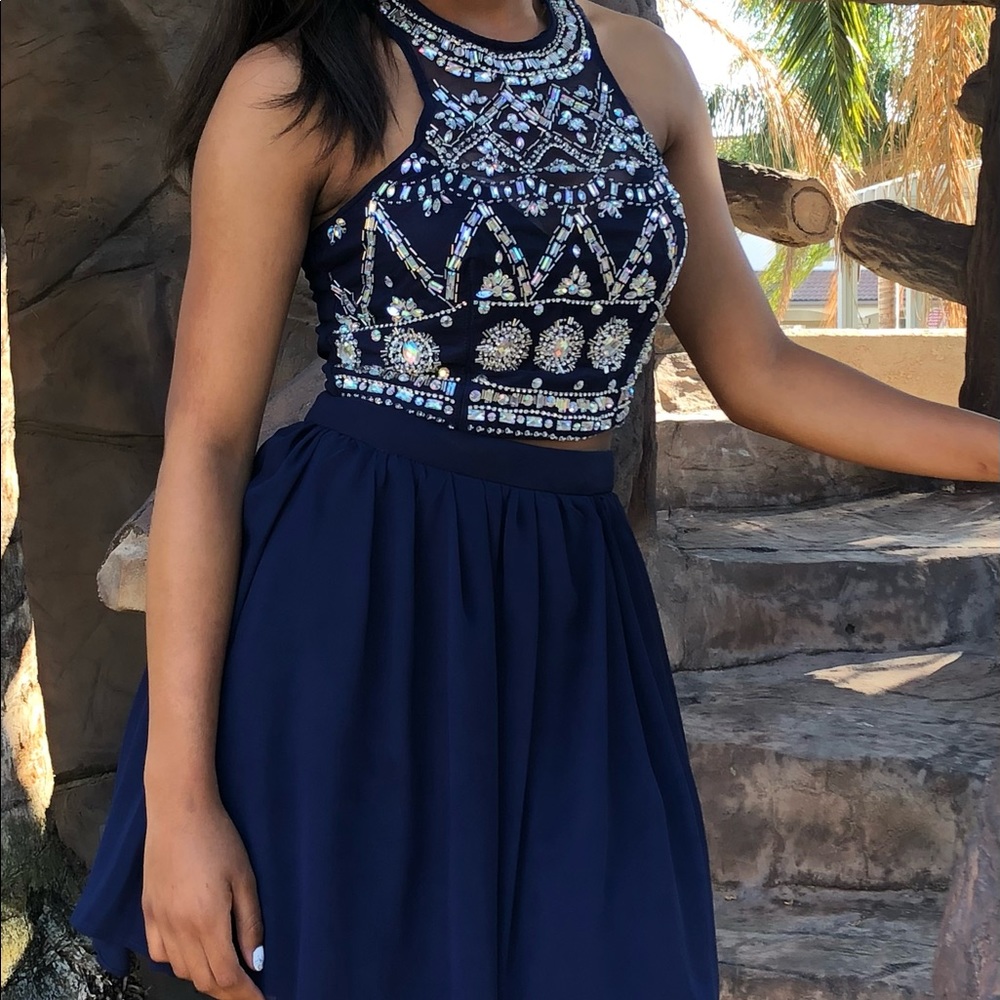COPY - Blue two piece dress